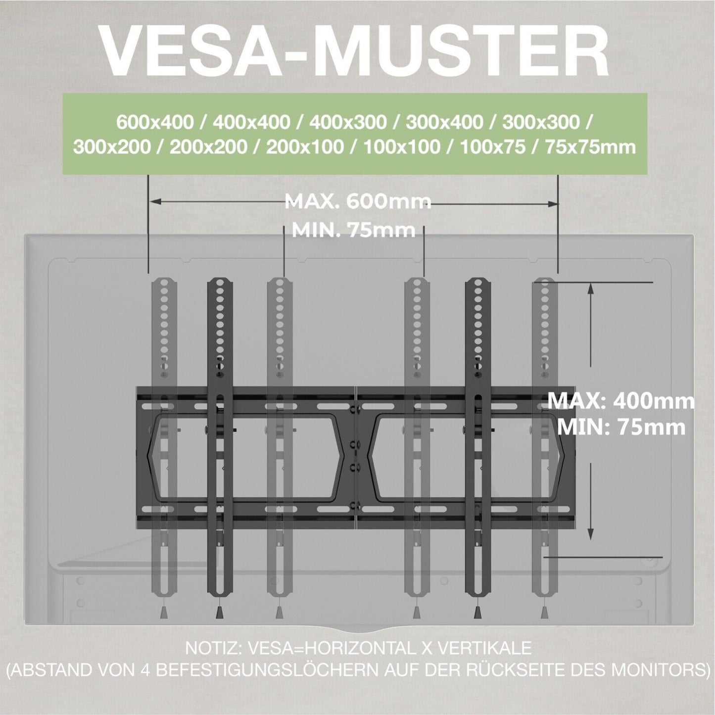 Wandhalter TV Tilt Premium Neigbare 32-85 Zoll Athetlic